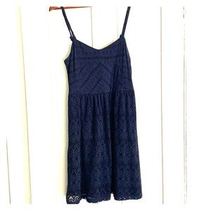 Anthropologie Navy Dress